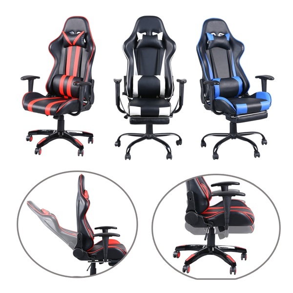 gaming chair with footrest