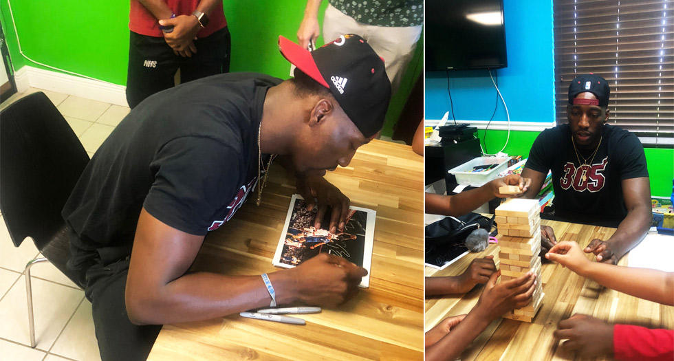 Acordis Technology & Solutions & Miami HEAT Host Meet & Greet at Victim Response with Bam Adebayo