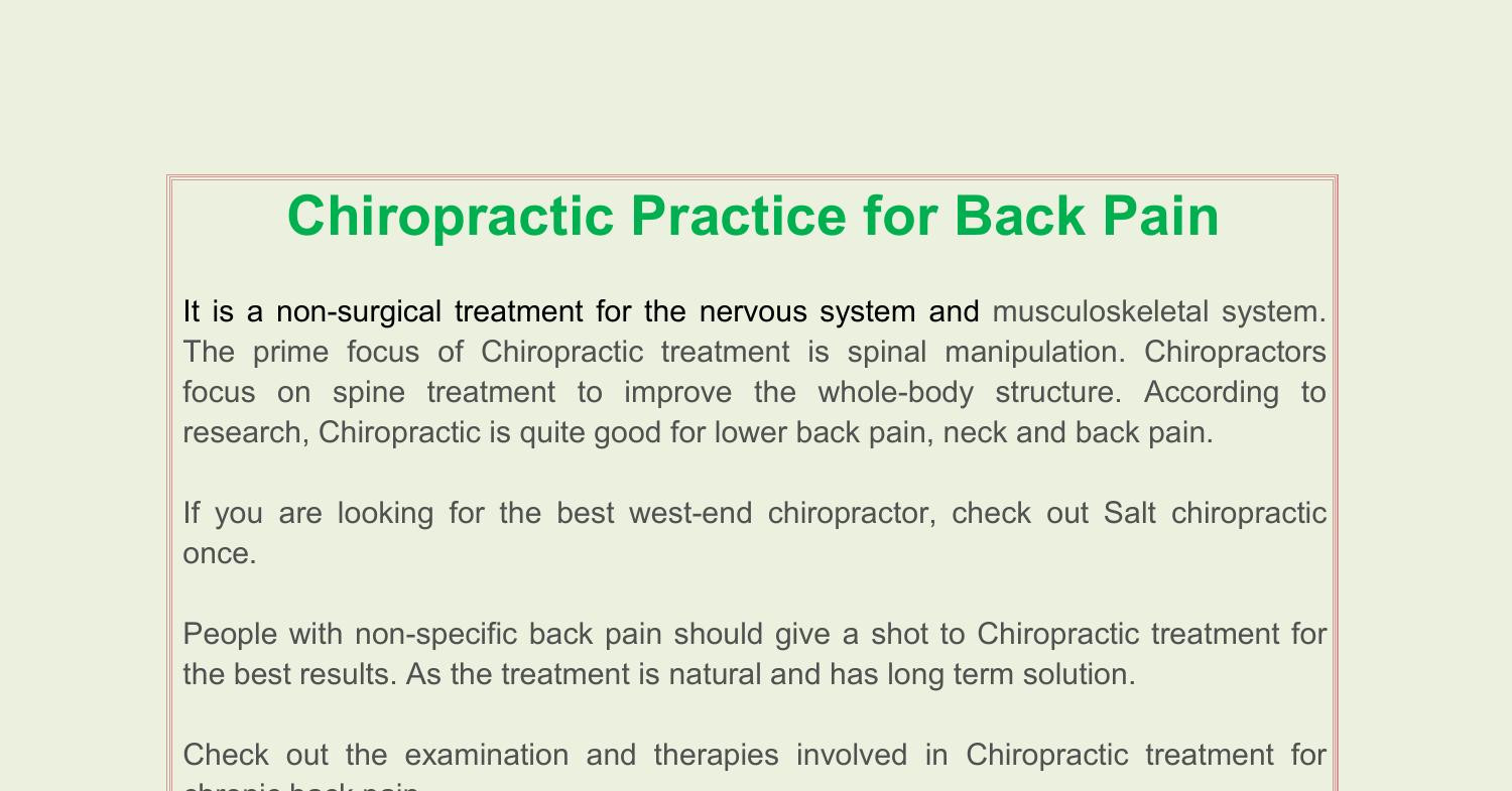 Chiropractic Practice for Back Pain.pdf | DocDroid