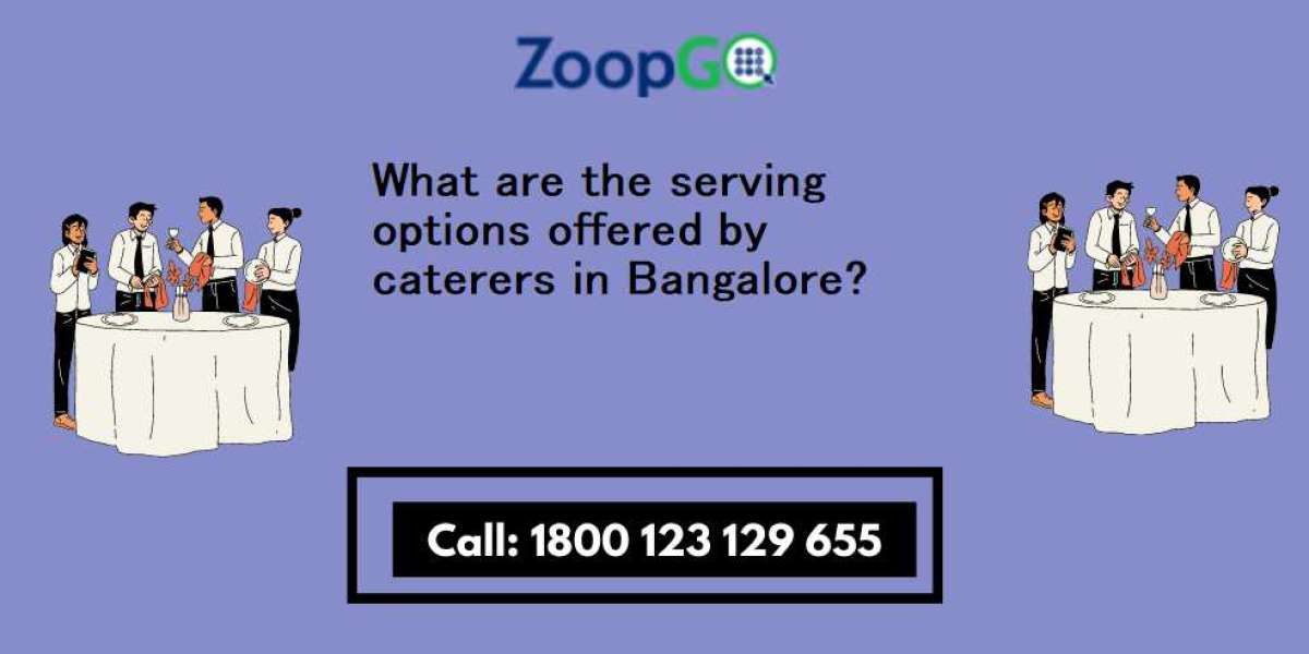 What are the serving options offered by caterers in Bangalore?