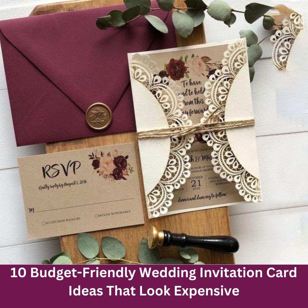10 Budget-Friendly Wedding Invitation Card Ideas That Look Expensive - Seven Colours Card